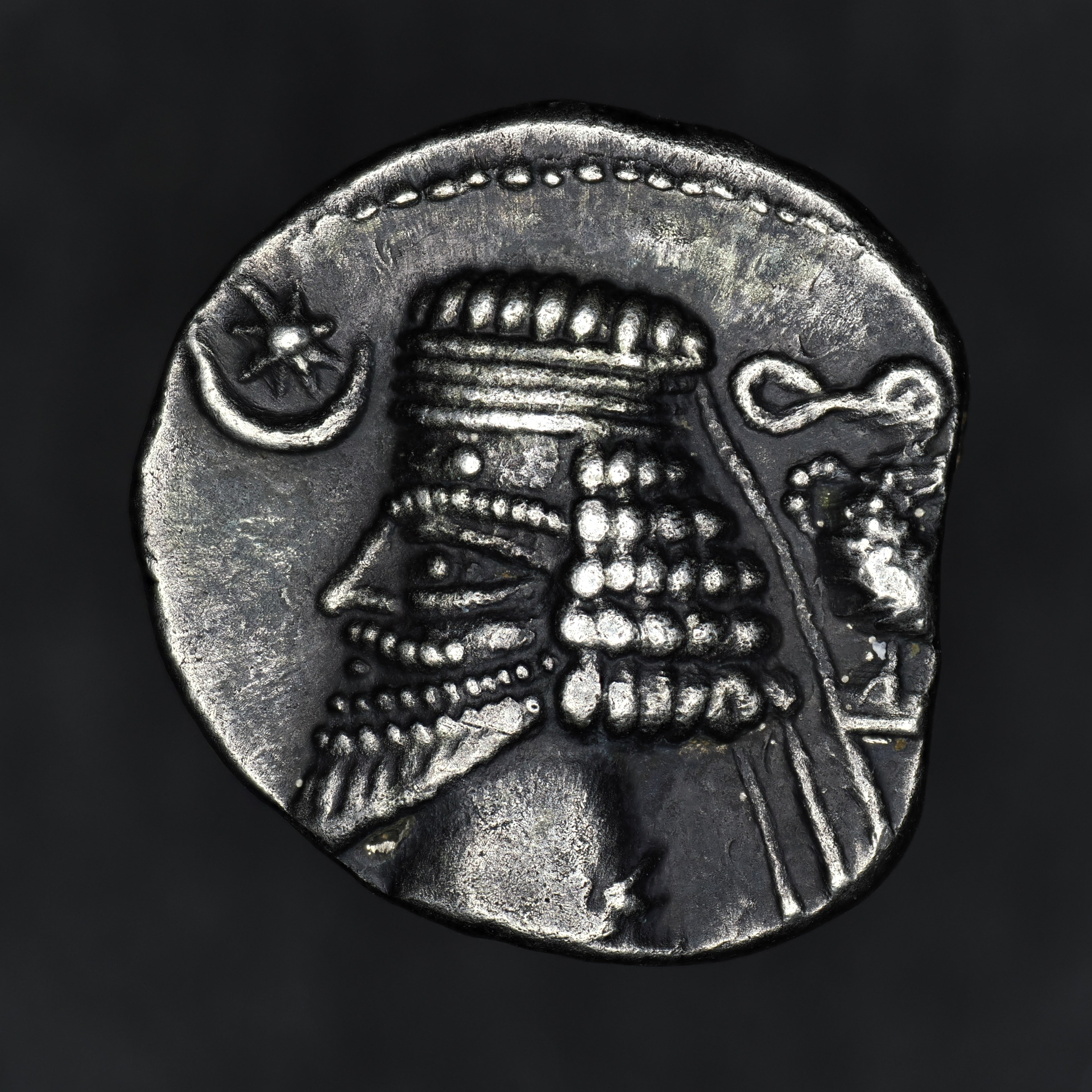 Parthian | Phraates IV | Silver Drachm | 38 BC to 2 BC | PAR-PHRA4-AR-DR-004