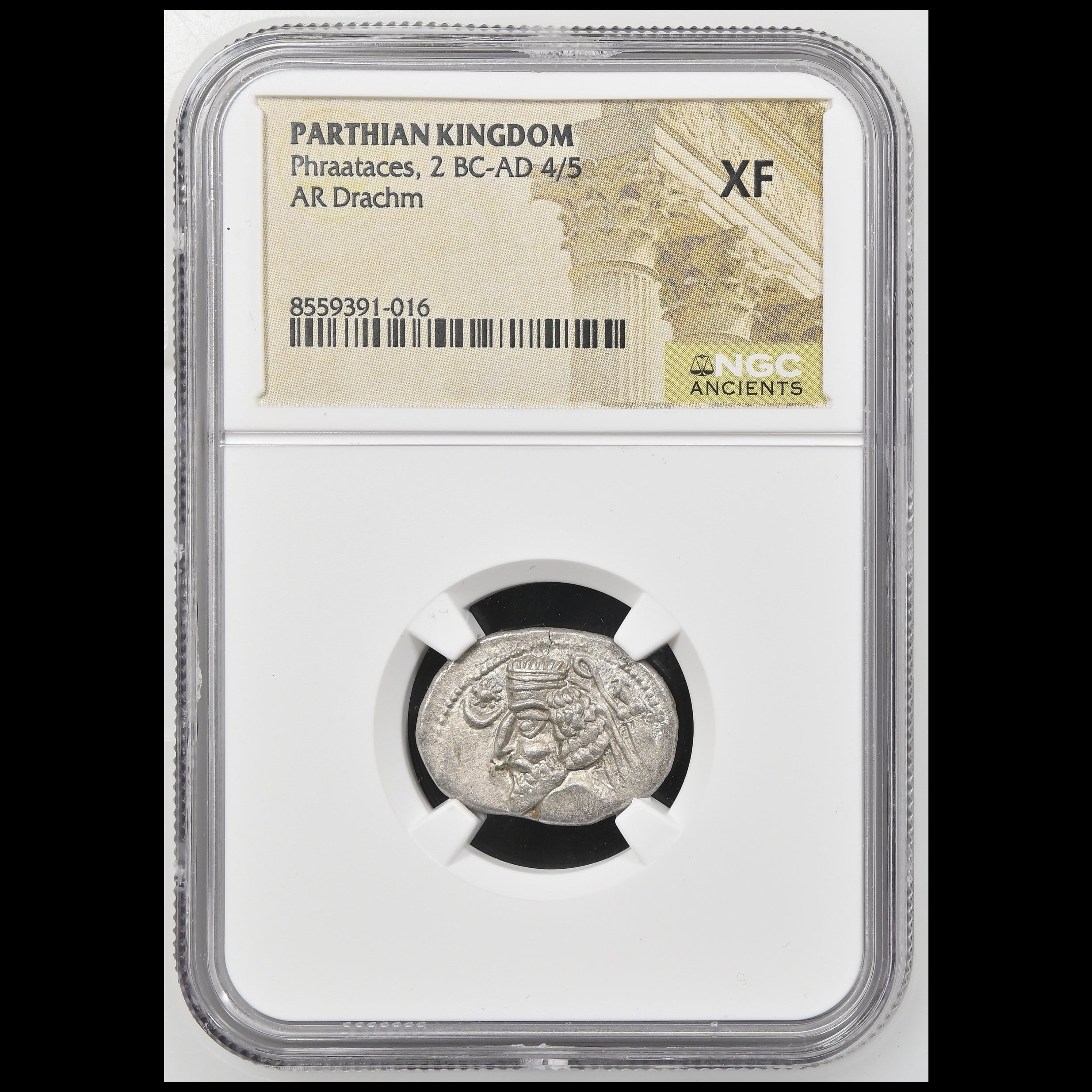 Parthian | Phraataces | Silver Drachm | 2 BC to AD 4 | PAR-PHRA-AR-DR-003