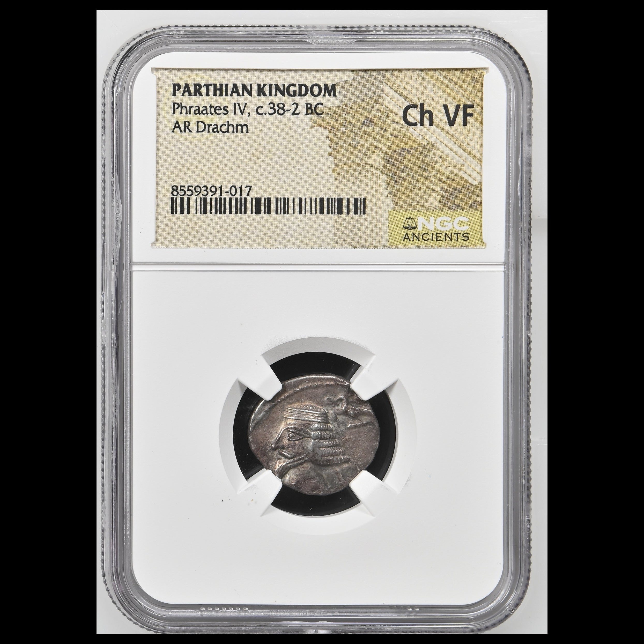 Parthian | Phraates IV | Silver Drachm | 38 BC to 2 BC | PAR-PHRA4-AR-DR-002