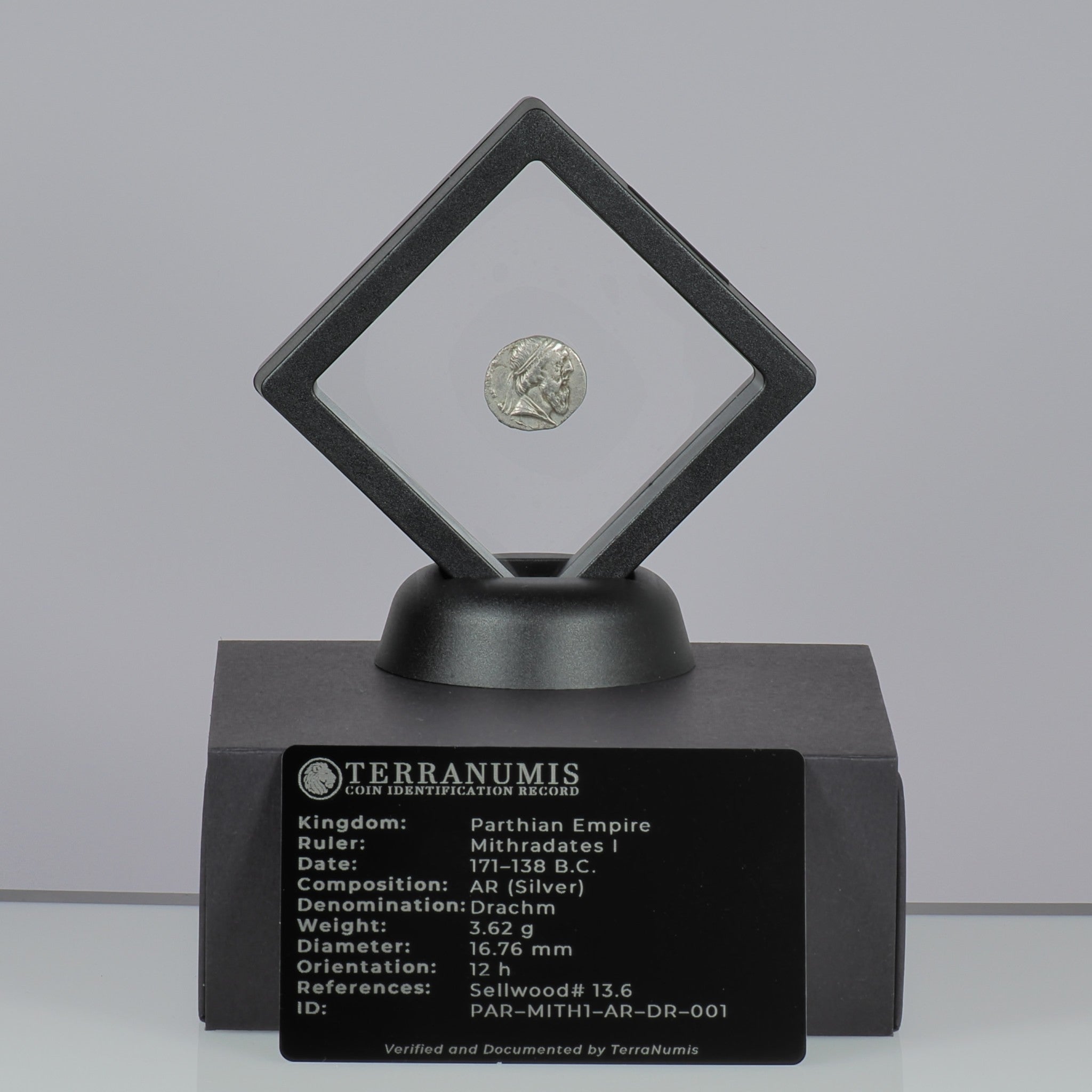 Parthian Kingdom | Mithradates I | Silver Drachm | 171 BC to 138 BC | PAR-MITH1-AR-DR-001