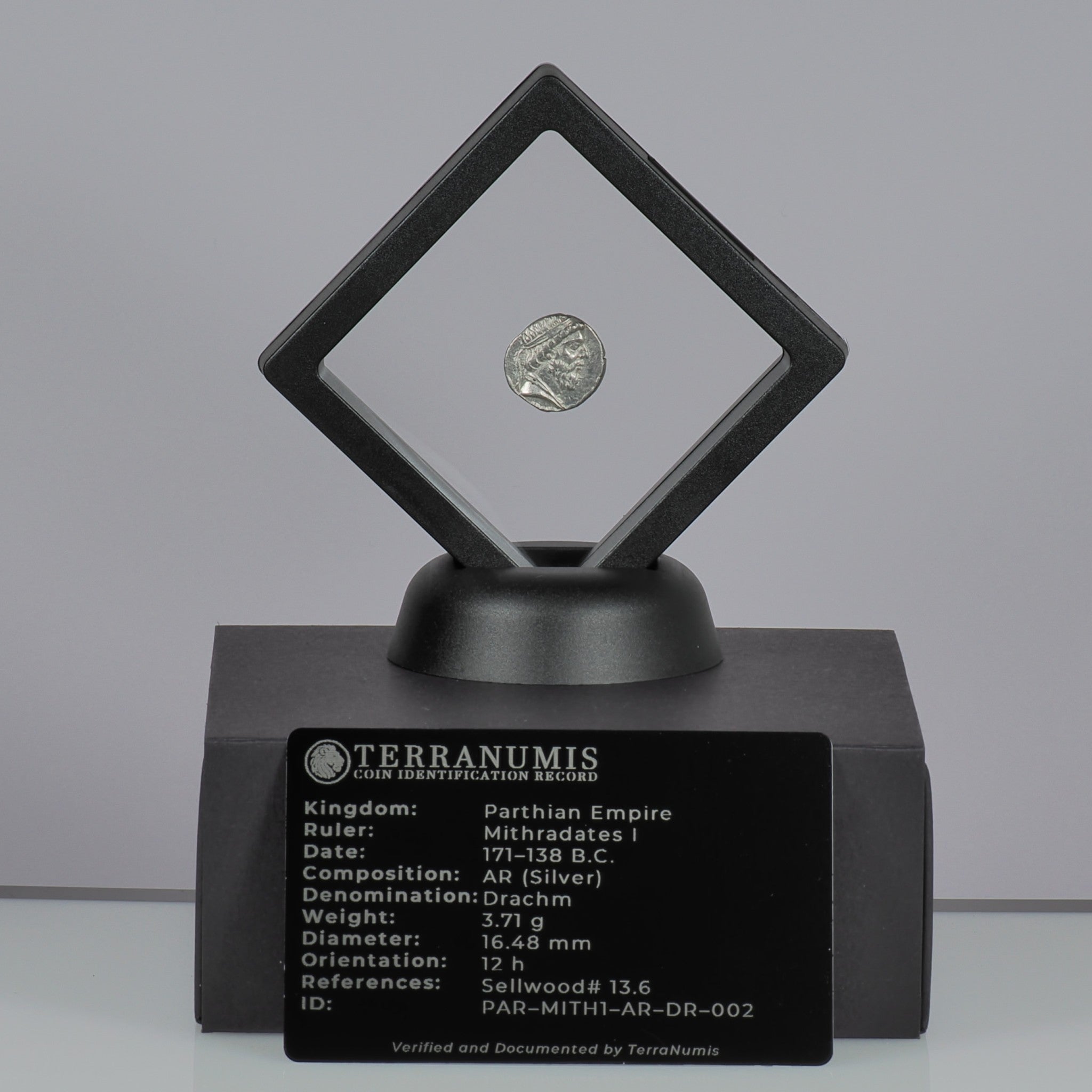 Parthian Kingdom | Mithradates I | Silver Drachm | 171 BC to 138 BC | PAR-MITH1-AR-DR-002