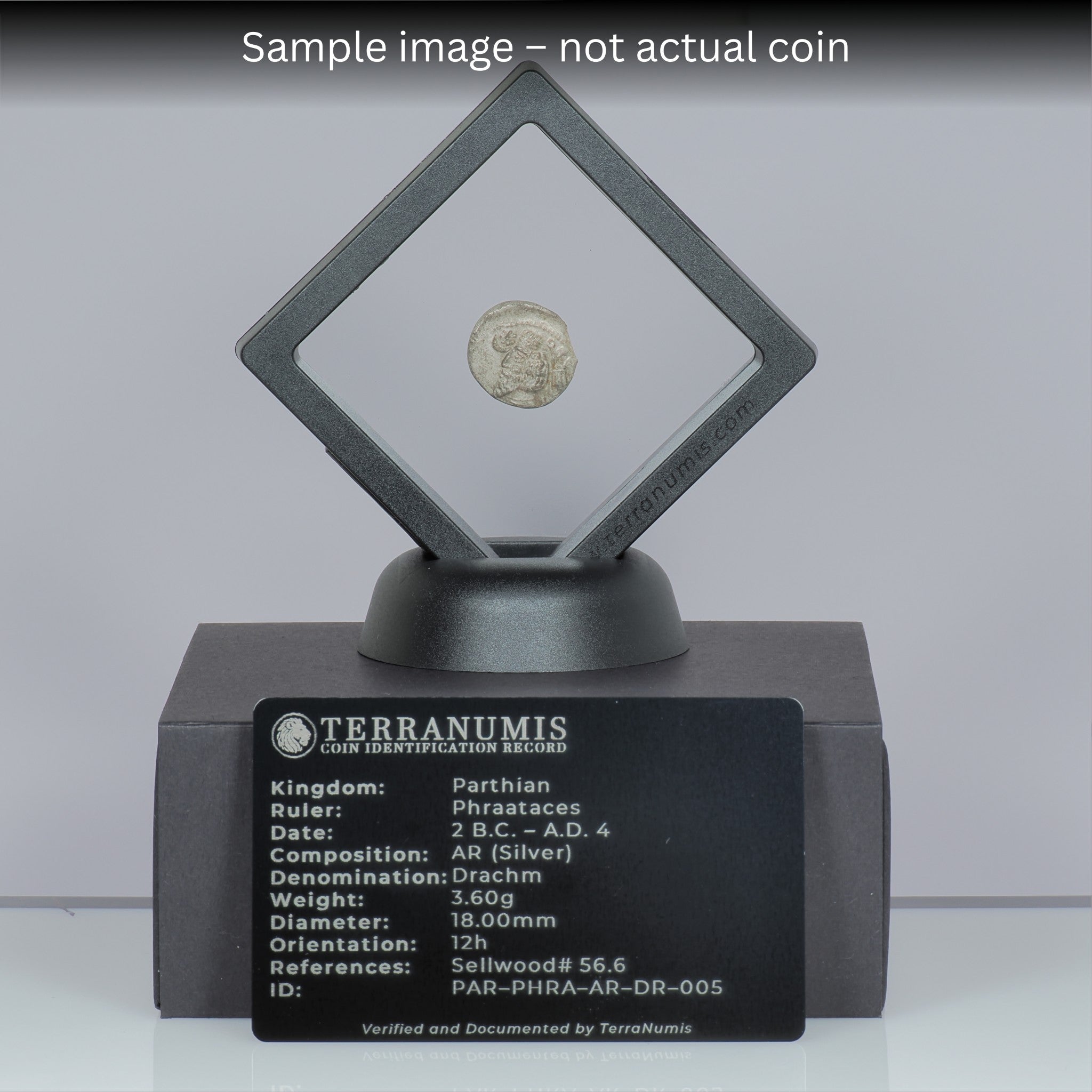 Parthian | Phraataces | Silver Drachm | 2 BC to AD 4 | PAR-PHRA-AR-DR-005