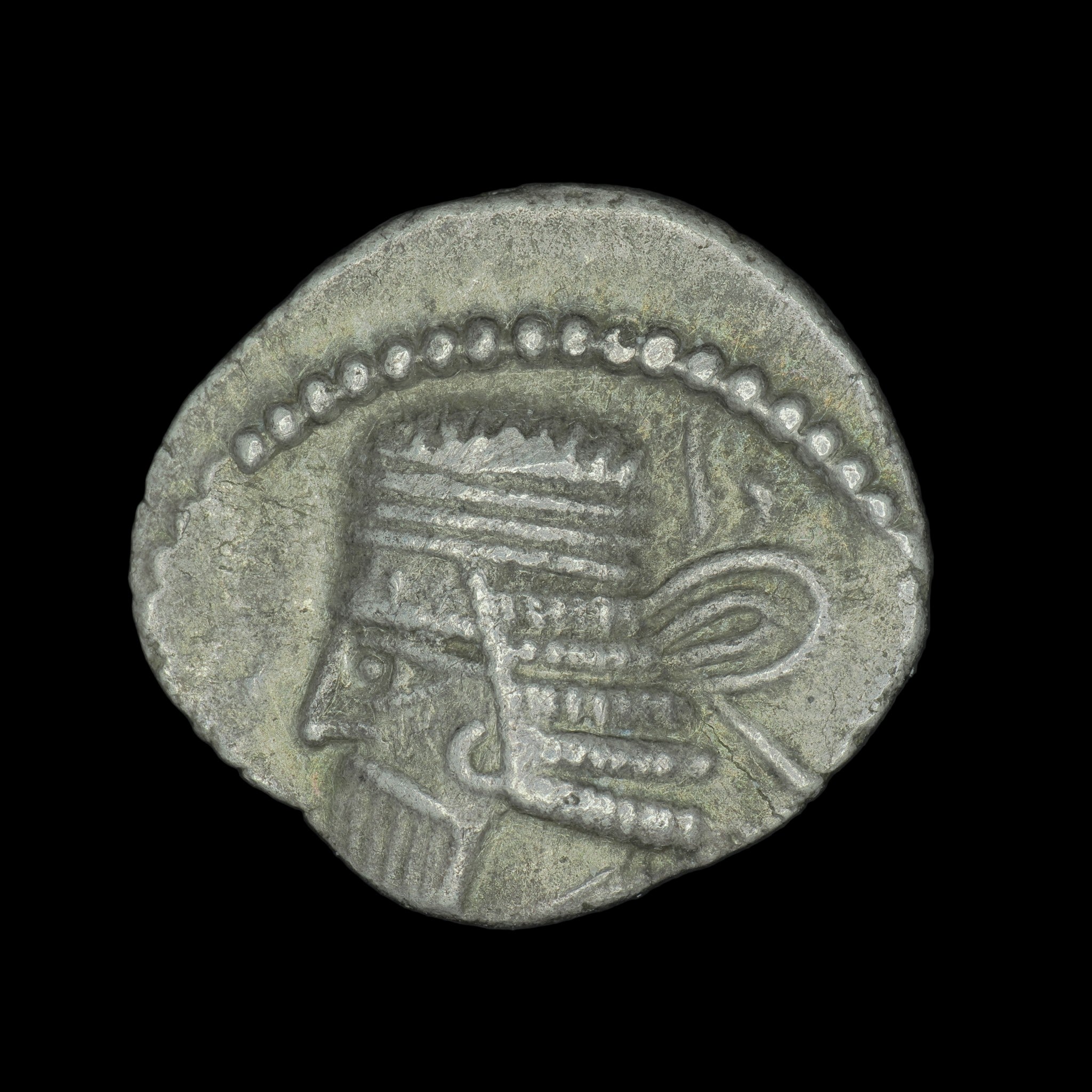 Parthian Empire Vologases I Silver Drachm AD 51–78 Ekbatana-PAR-VOLO1-AR-DR-002