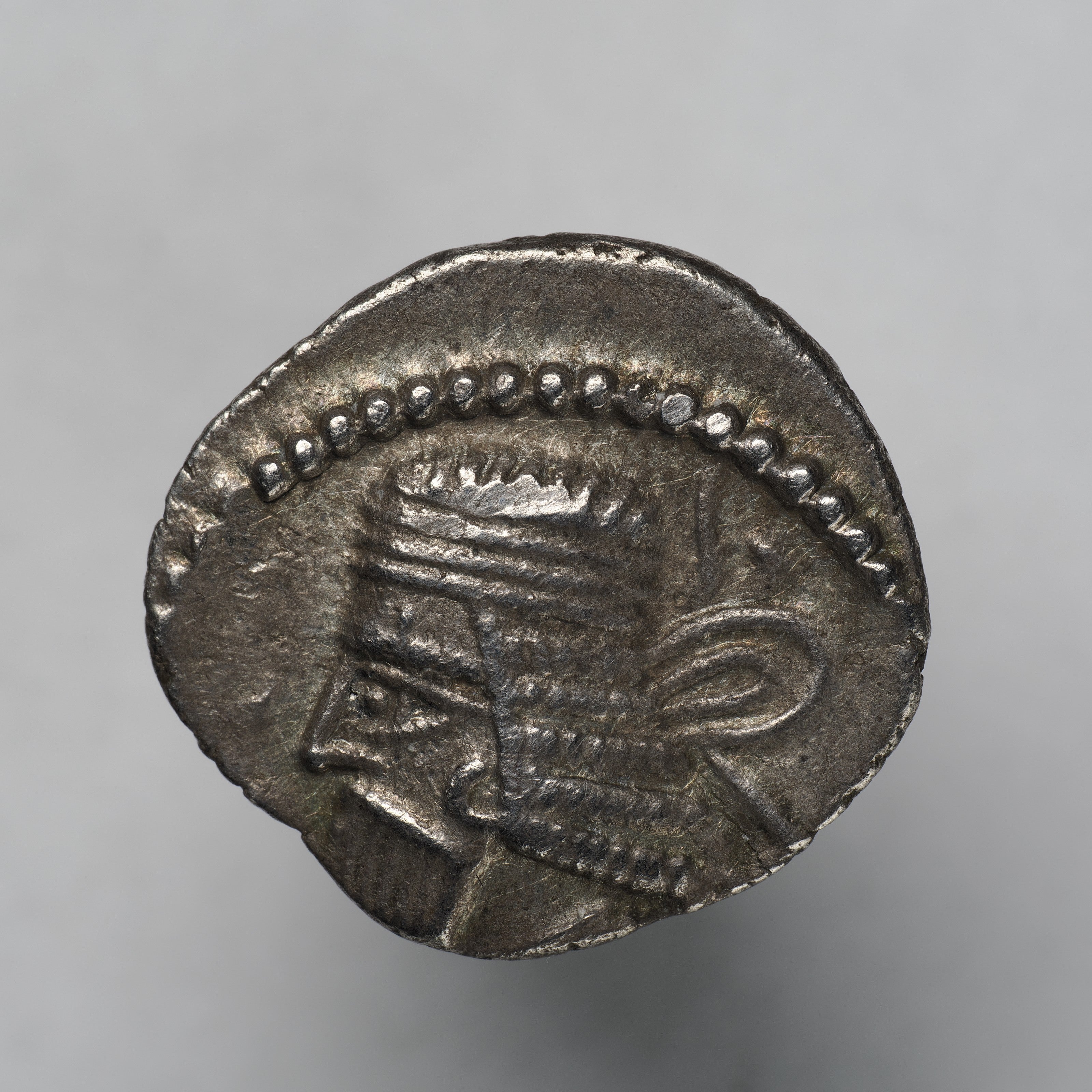Parthian Empire Vologases I Silver Drachm AD 51–78 Ekbatana-PAR-VOLO1-AR-DR-002