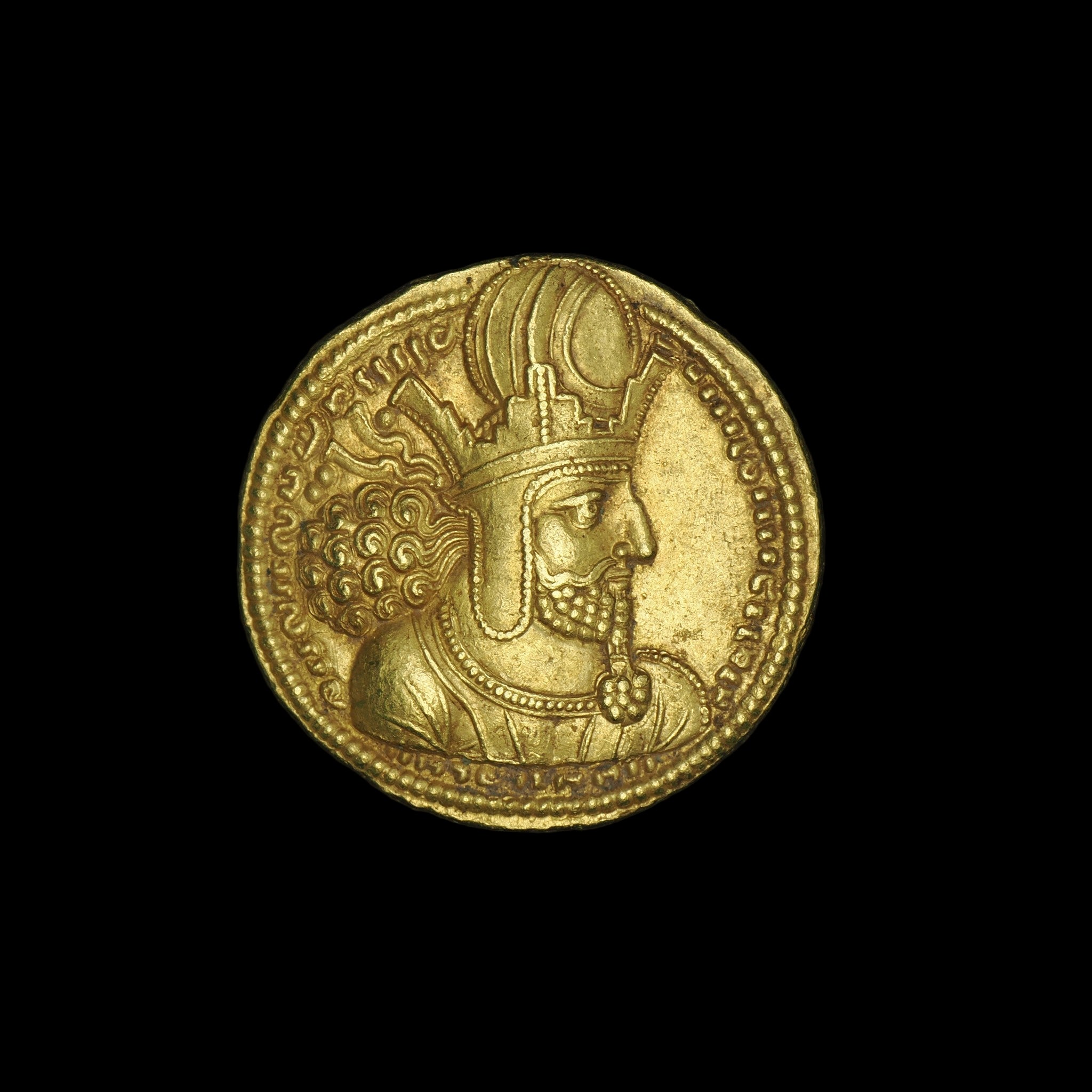 Sasanian Kingdom | Shapur I “the Great” | Gold Dinar | AD 260 to 272 | SASA–SHAP1–AV–DIN–001